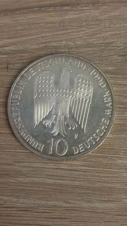 62.5% Silver 10 Deutsche Mark