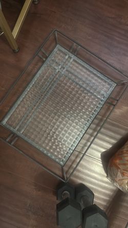 Wrought Iron Glass Tray