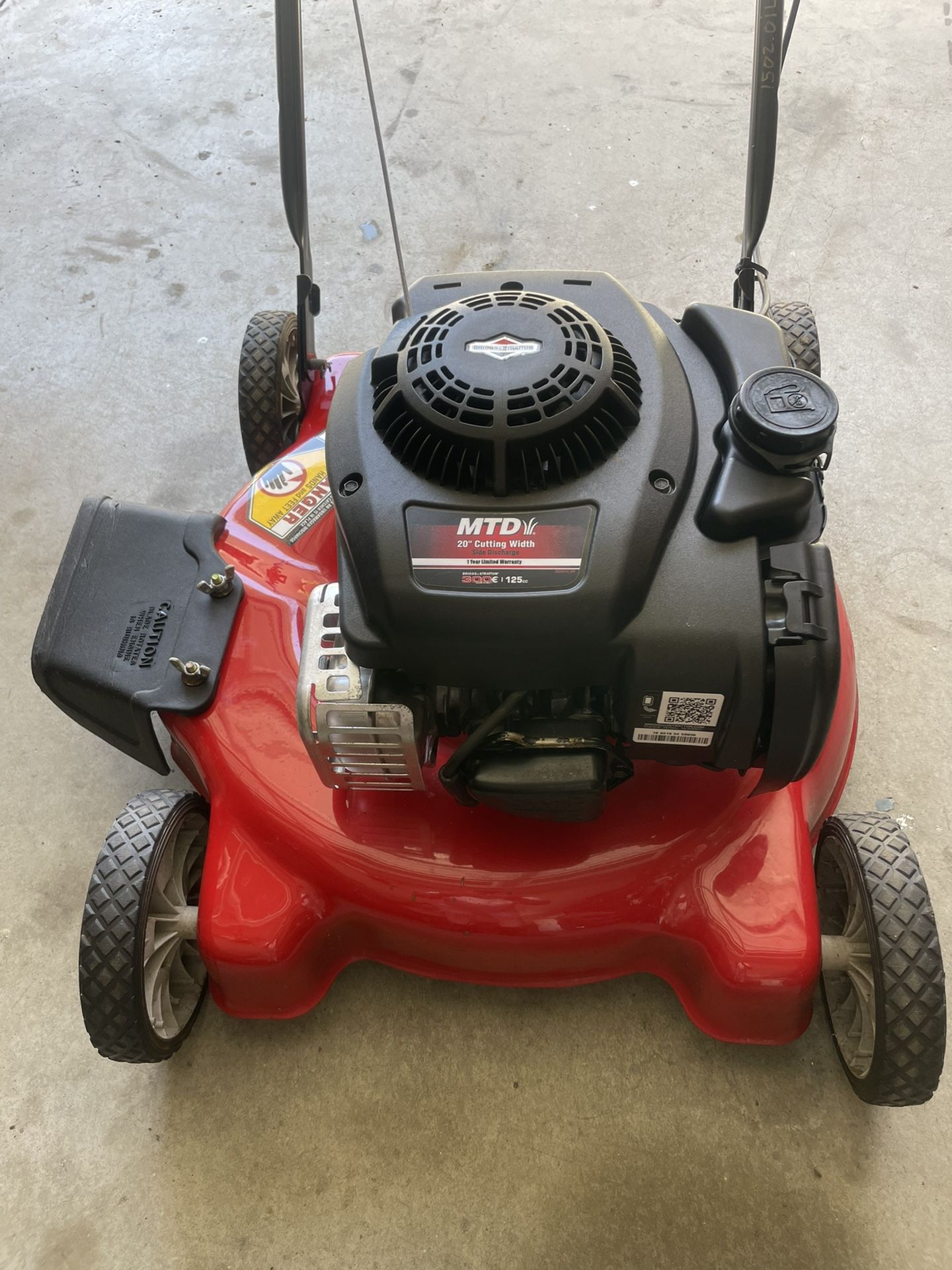 Lawn Mower, 20” MTD Side Discharge