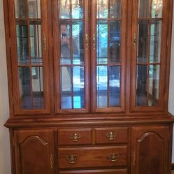 Oak China Cabinet 