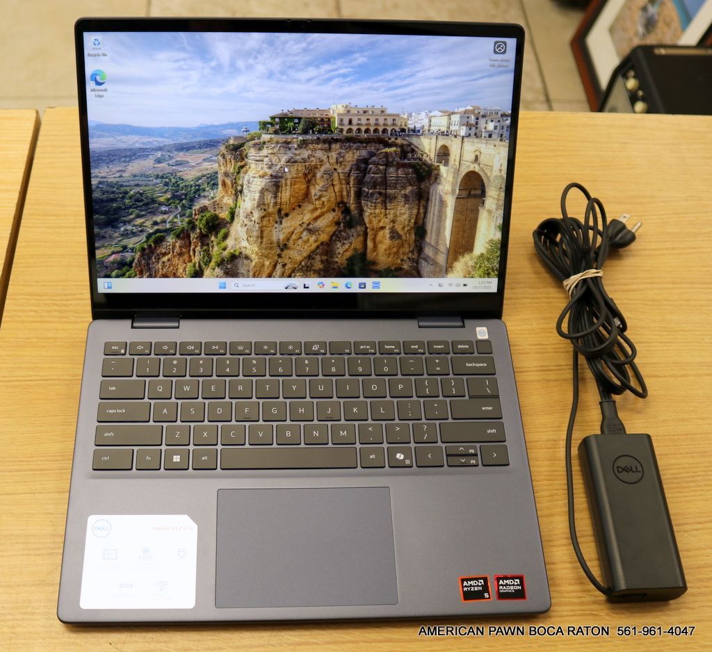 Dell Inspiron 14 2-in-1 7445 14" FHD+ Touch Laptop Ryzen 5 8640HS 8GB 512GB Midnight Blue 