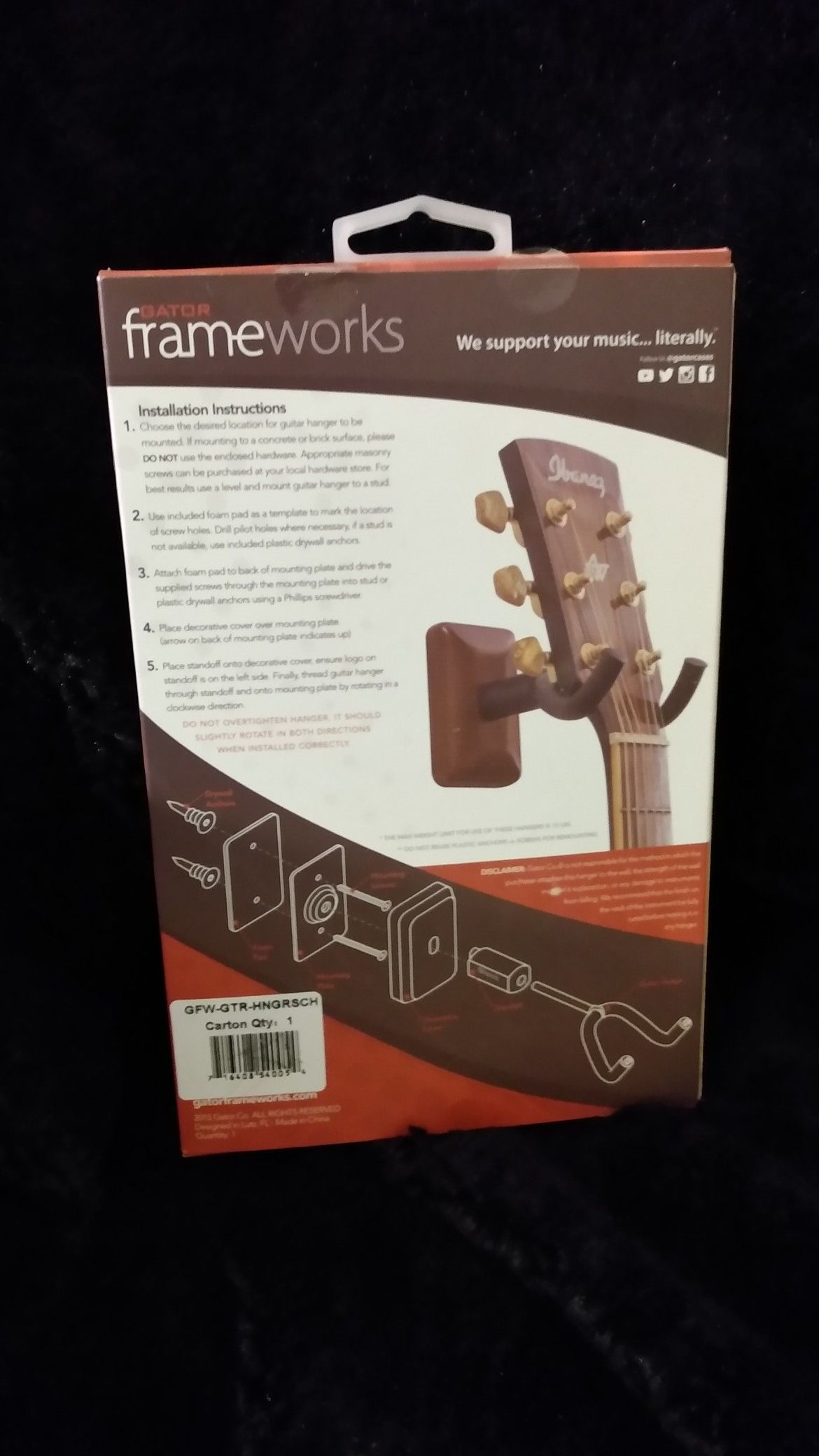 Guitar wall hanger NeW