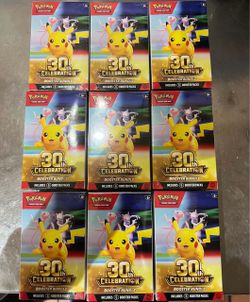 9 box pokemon 30th year bundle