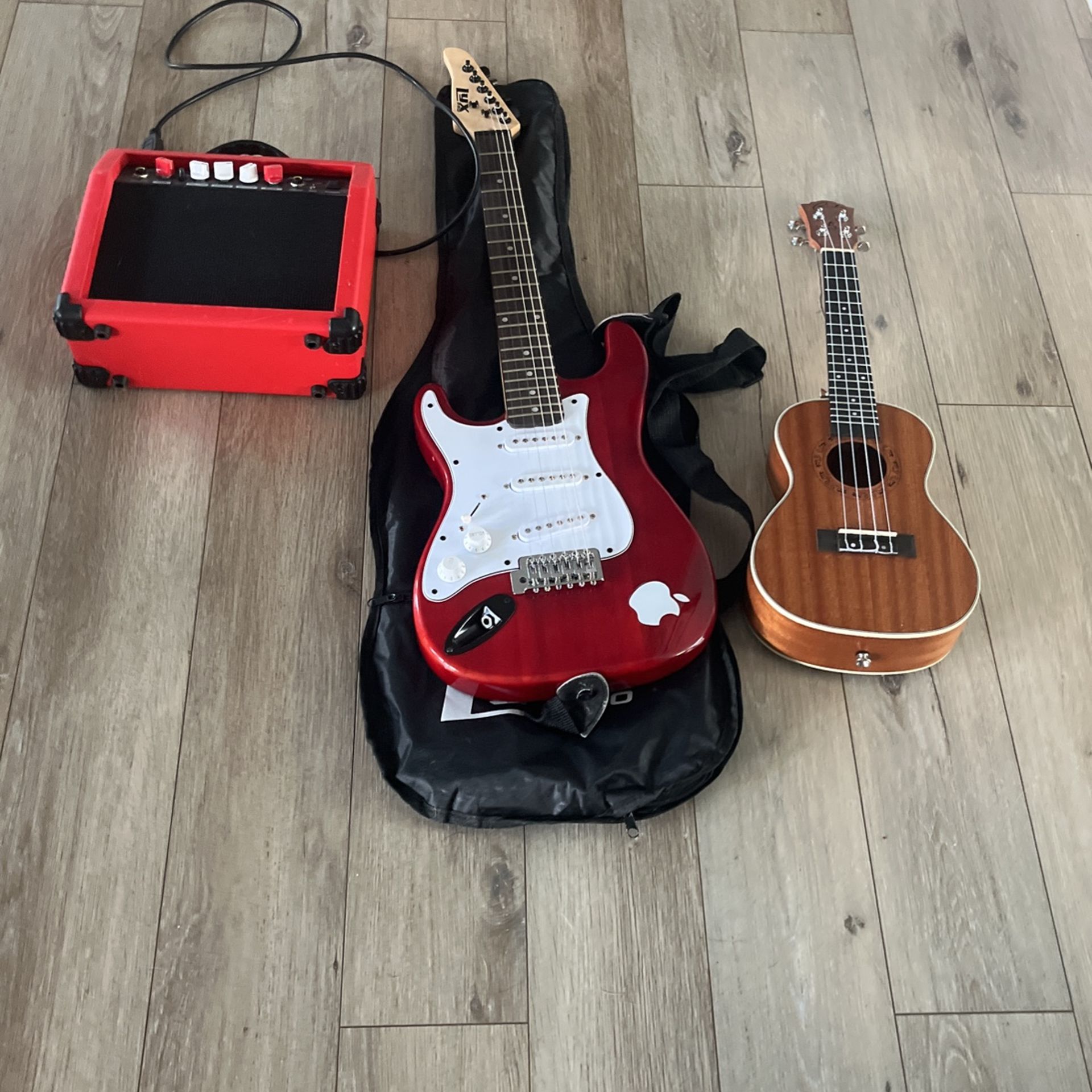 Electric Guitar With Case Ukulele With Case electric guitar with case
