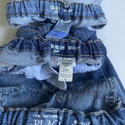 12 Month Baby Boys OshKosh B’gosh The Children’s Place Denim Jeans Pants