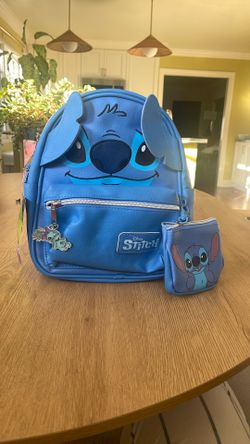 Leather LILO And Stitch Backpack