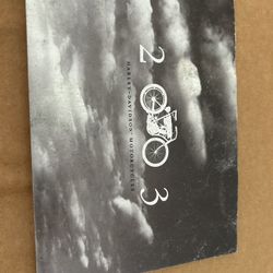 2003 Harley Davidson Dealer Brochure 