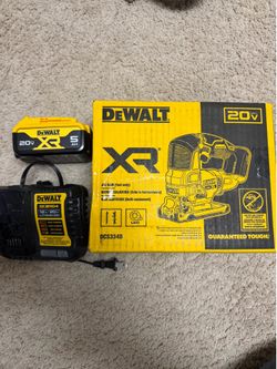 Dewalt jigsaw and battery