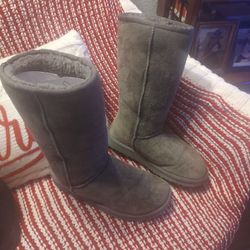UGG Grey Boots Size Women 5