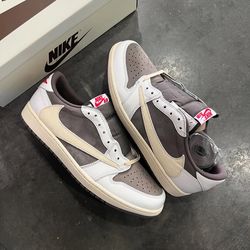 Nike Air Jordan 1 Retro Low OG Travis Scott Reverse Mocha Brown - Size 9 Brand New