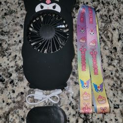 Sanrio Kuromi Rechargeable Fan Brand New