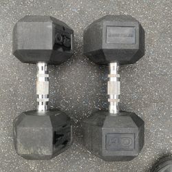 Tru-Grit Dumbbells 15, 20, 30, 40  Lb Pairs Priced Separately In Summary Box