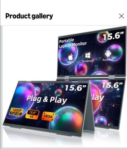 Brand New 15.6-inch 1080P Portable Triple Laptop Monitor Extender
