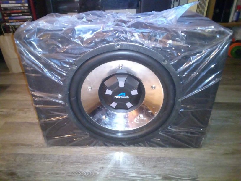 Power Acoustik BM-15W 15" Dual Voice Coil 4 Ohms And Bridged On 2 Ohms 600 Watts RMS Power 1200 Watts Max Power And A Brand New Sealed Box 