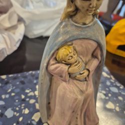 Virgin Mary Holding Her Baby 