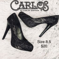 Carlos by Carlos Santana Black Heels 8.5