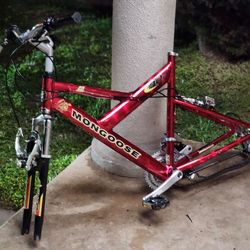 26"×20 nice & clean front suspension mountain bike frame
