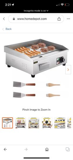 21.3 in. Commercial Electric Griddle