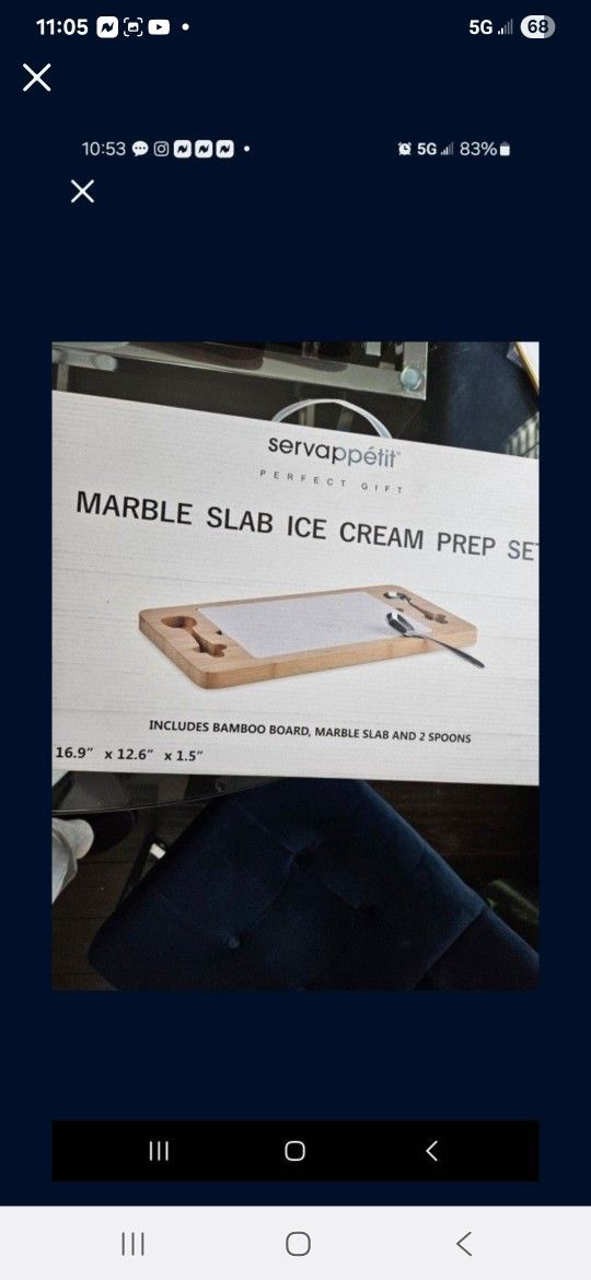 Marble Ice Cream Prep