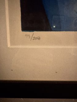 David Weidman  Art, signed a& framed lithograph