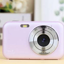 Digital Camera 1080P 44MP Kids Camera Digital Point and Shoot Camera with 32GB Memory Card,16X Zoom Vlogging Camera for Children Boys Girls Students，p