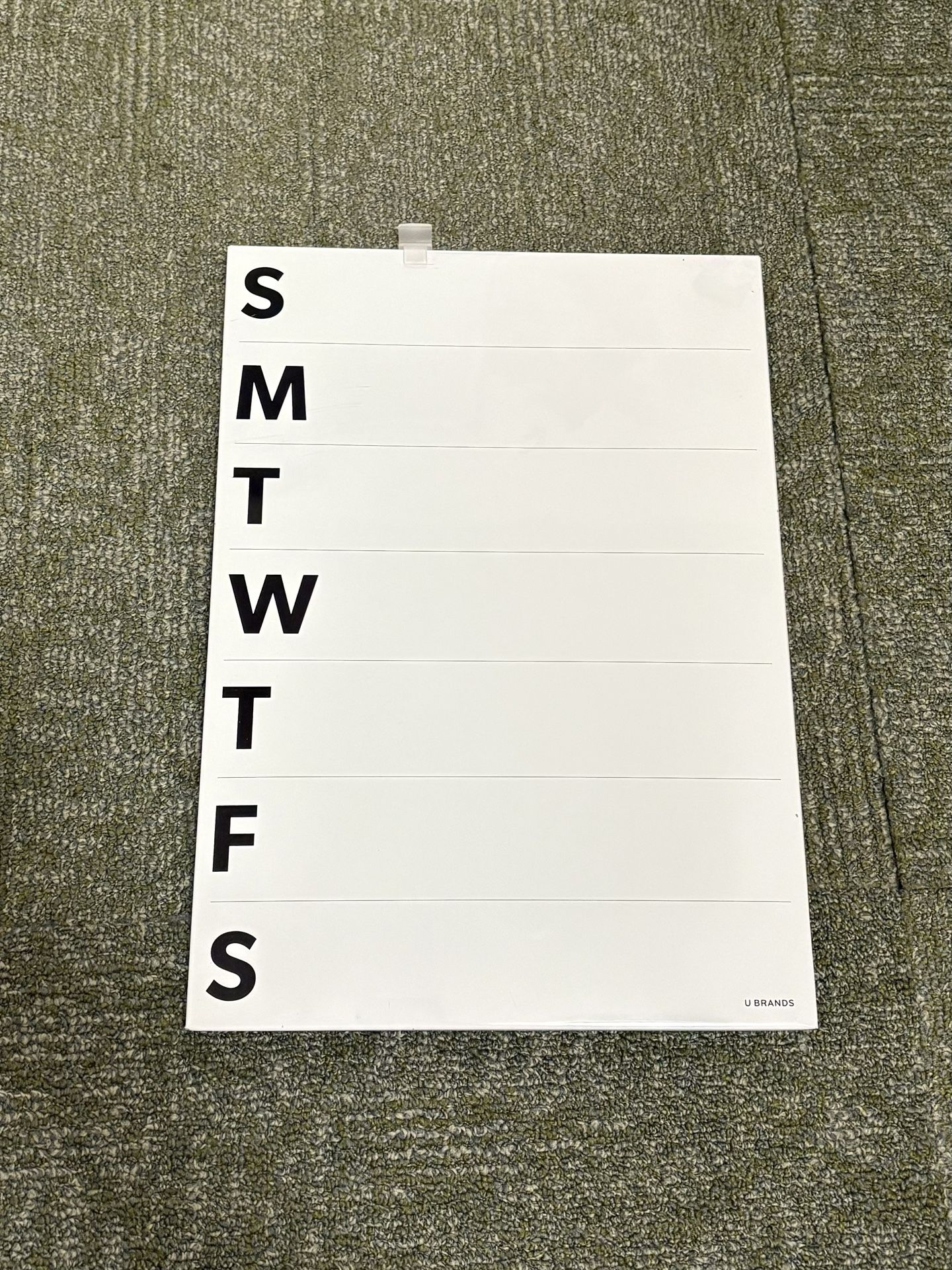 Weekly Whiteboard Organizer