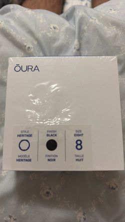 Oura Ring Heritage Black Size 8