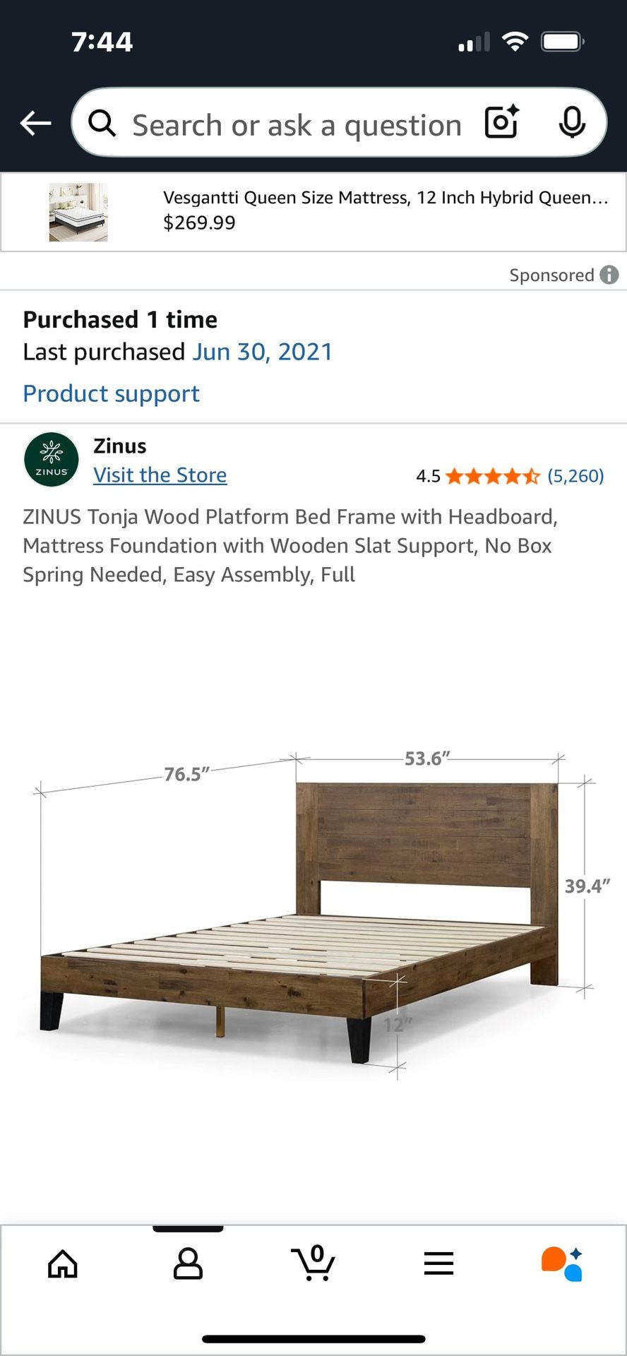 Bed Frame- Full