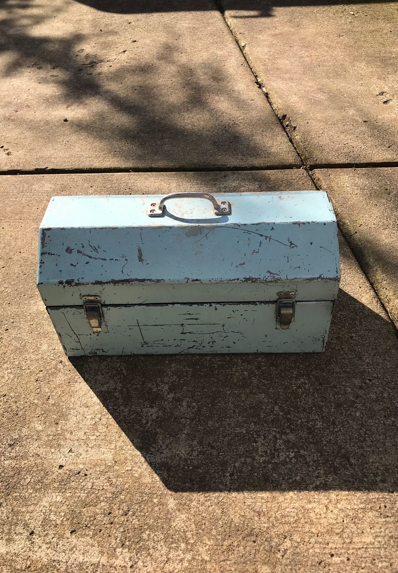 Small blue tool box