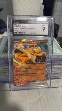 Pokemon CGC Charizard Ex 006 2023 9 Mint
