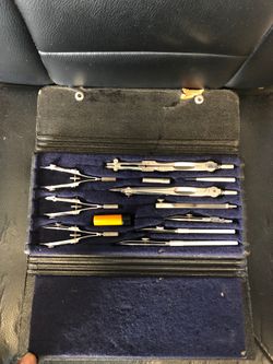 Vintage Steadtler tradition drafting kit
