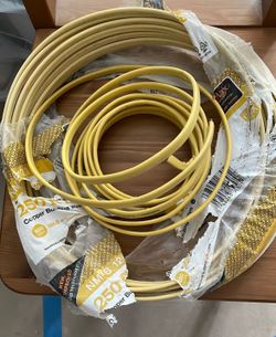 CerroMax 12/2 wire. Originally 250ft. Now 150 ft or more. Not defected.
