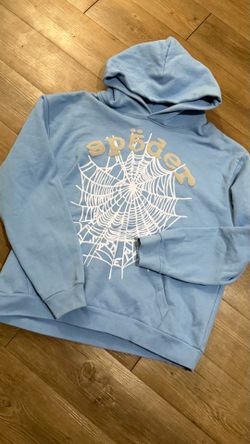 Spider hoodie blue