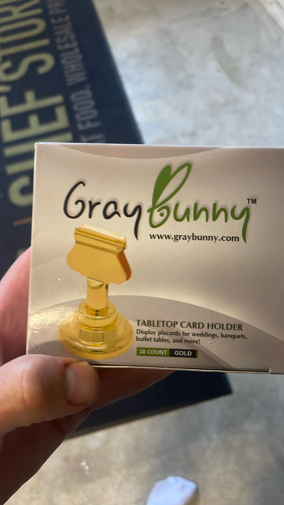 Table top table number holder