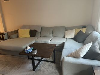 Sectional Couch (light blue)