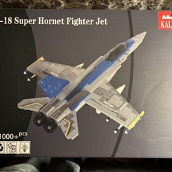 KALAPINK F18 Fighter Jet Model, Military Plane Building Blocks Set (1000+ Pieces)