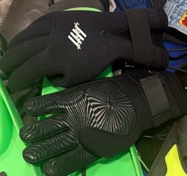 Black Neoprene Water diving Gloves