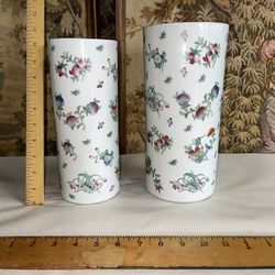 Vintage Chinese Famille Rose Vases