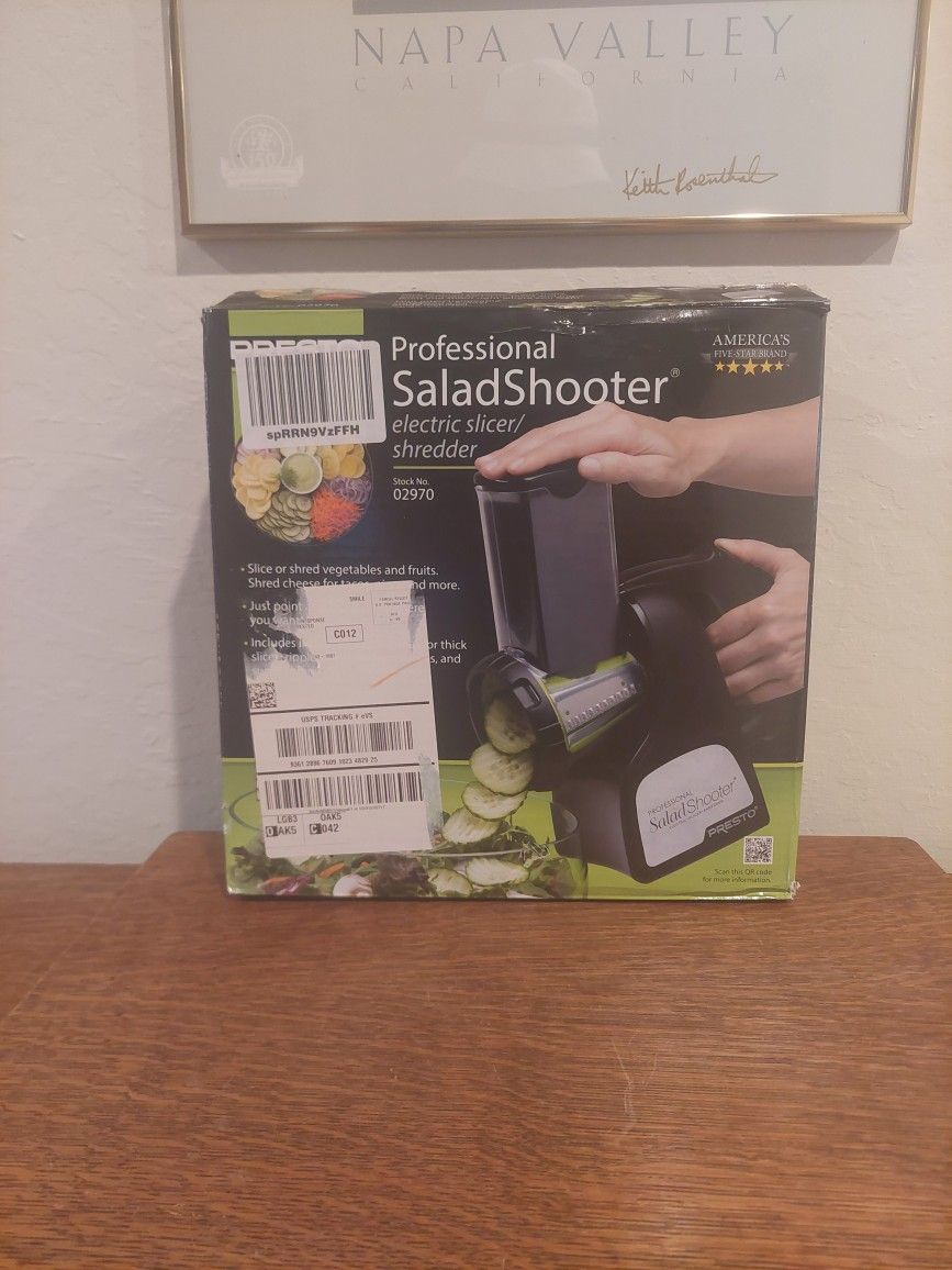Presto Professional SaladShooter electric slicer/shredder. 