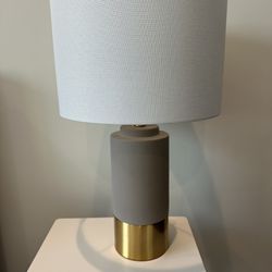 Grey And Gold Lamp (Set Of 2)