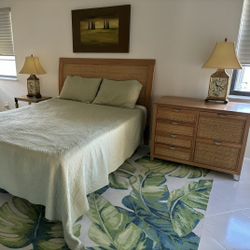 Queen Headboard, 6-Drawer Dresser, Two 7-Drawer Dressers & TV Armoir...mattress Not Included...bed Frame/foundation Optional 