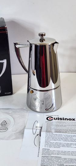 Cuisinox Roma Stainless Steel Induction Stovetop Moka Espresso Coffee