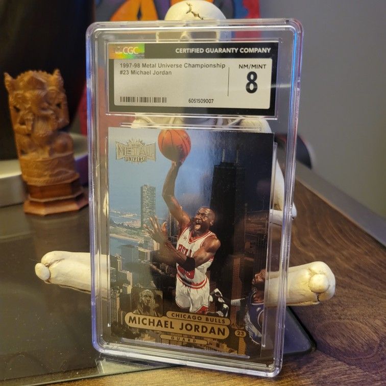 1997 Metal Universe Championship Michael Jordan #23 CGC 8 Card