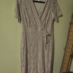 Blush lace Maxi Dress