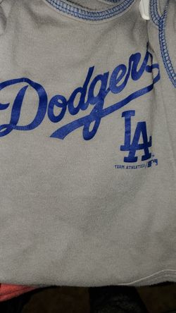 3pk Dodgers 0-3month onesies