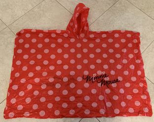 Girls Minnie Mouse Poncho! Red Rain Jacket Gear Disney World