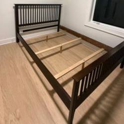 Queen Size Bed Frame- Box Spring Optional If Needed 