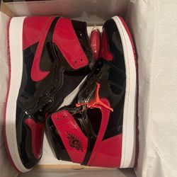 Jordan 1 Bred Patent Leather Size 13
