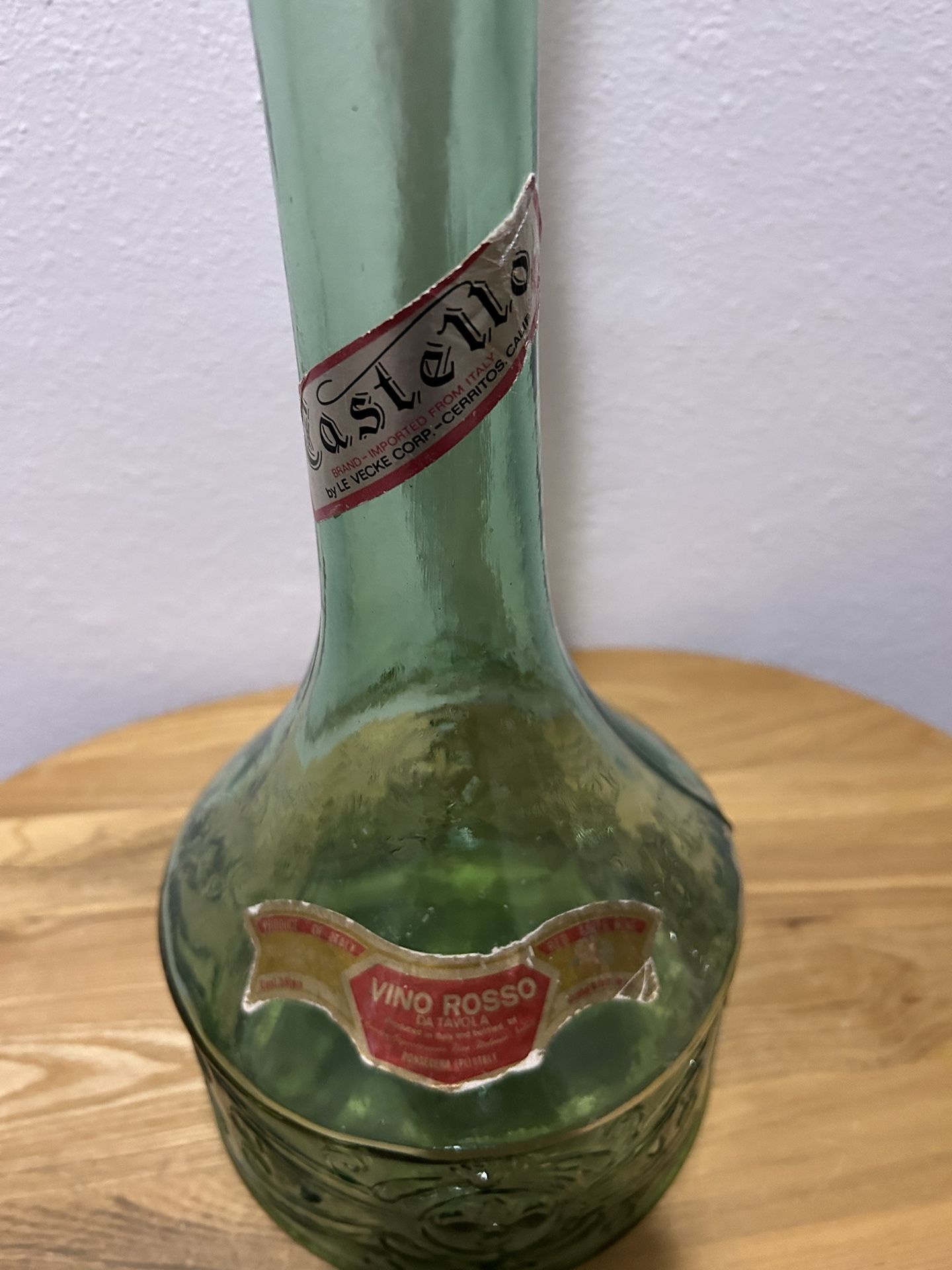 Vintage tall wine bottle