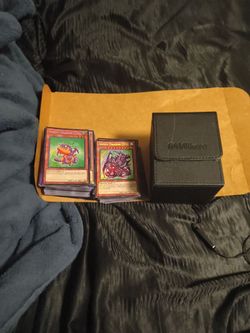 Yu gi oh cards and deck box